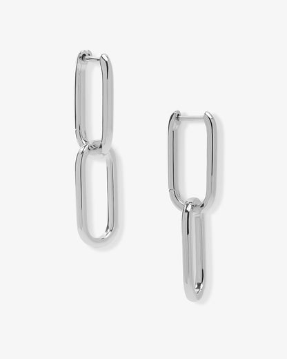Carrie Chain Convertible Huggies - Silver