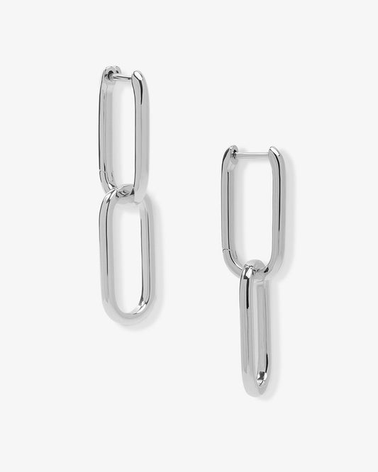 Carrie Chain Convertible Huggies - Silver