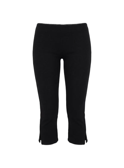 Baseline Rib Capri Pants Black