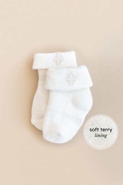 Baby 3-Pack Socks in Cloud