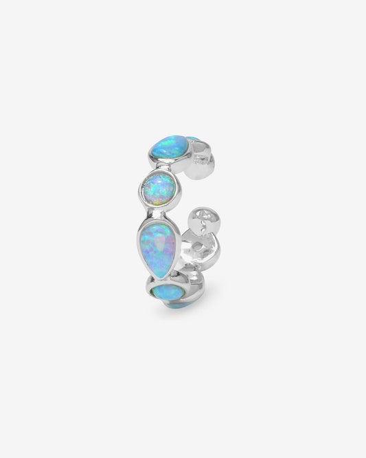 Isla Ear Cuff - Silver|Blue Opal