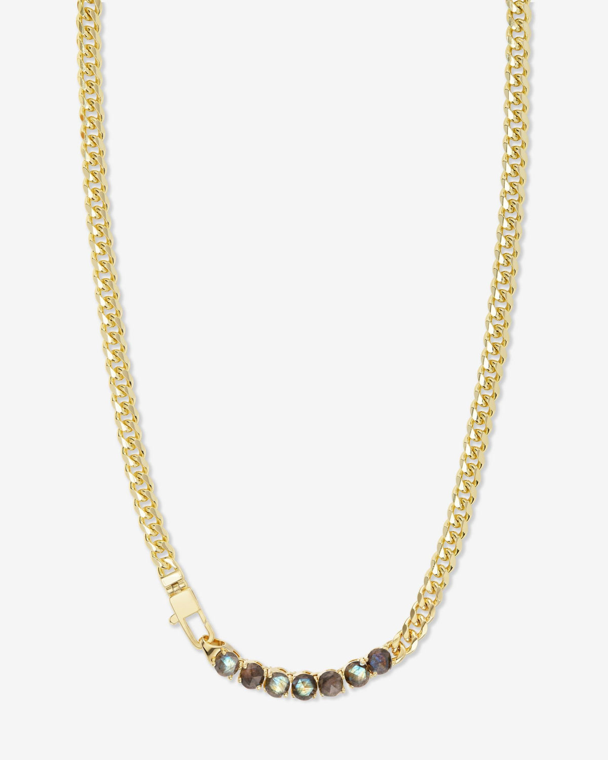 Julian Loves Labradorite Necklace 5mm - Gold|Labradorite