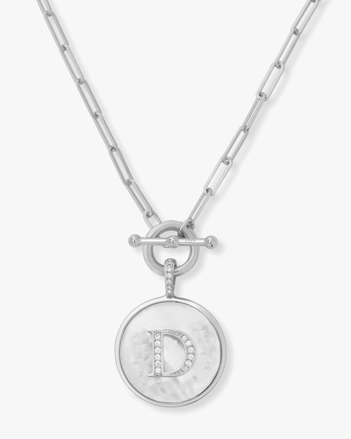 Love Letters Medallion Necklace 24mm - Silver