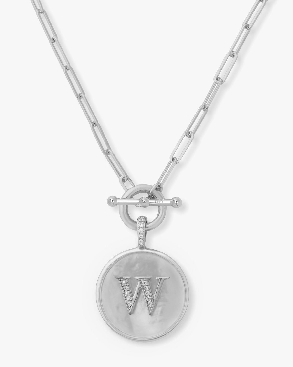 Love Letters Medallion Necklace 24mm - Silver