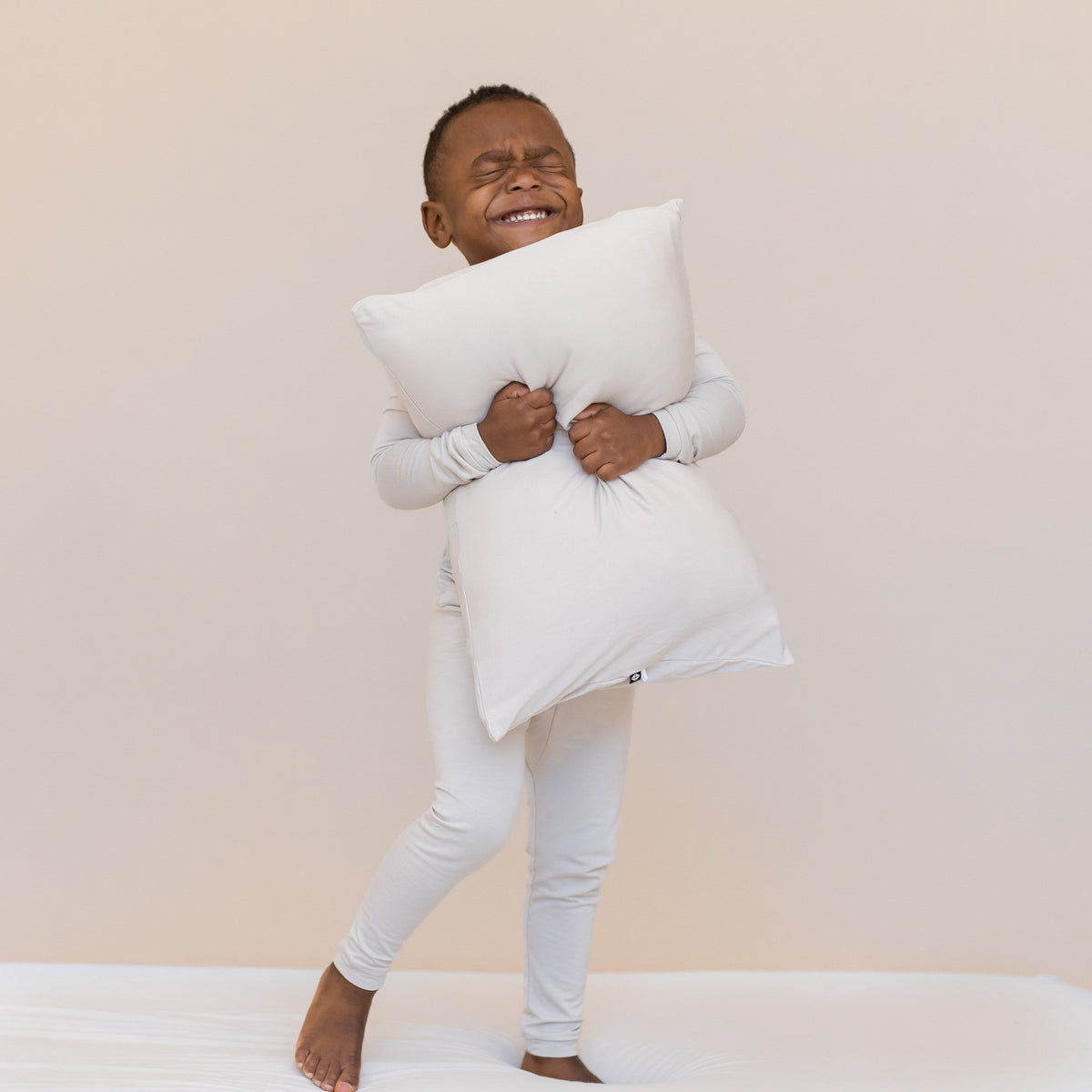 Long Sleeve Pajamas in Oat