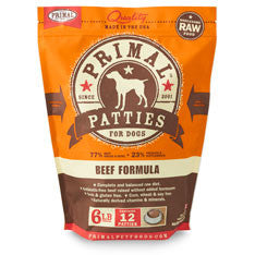 Primal Raw Patties for Dogs