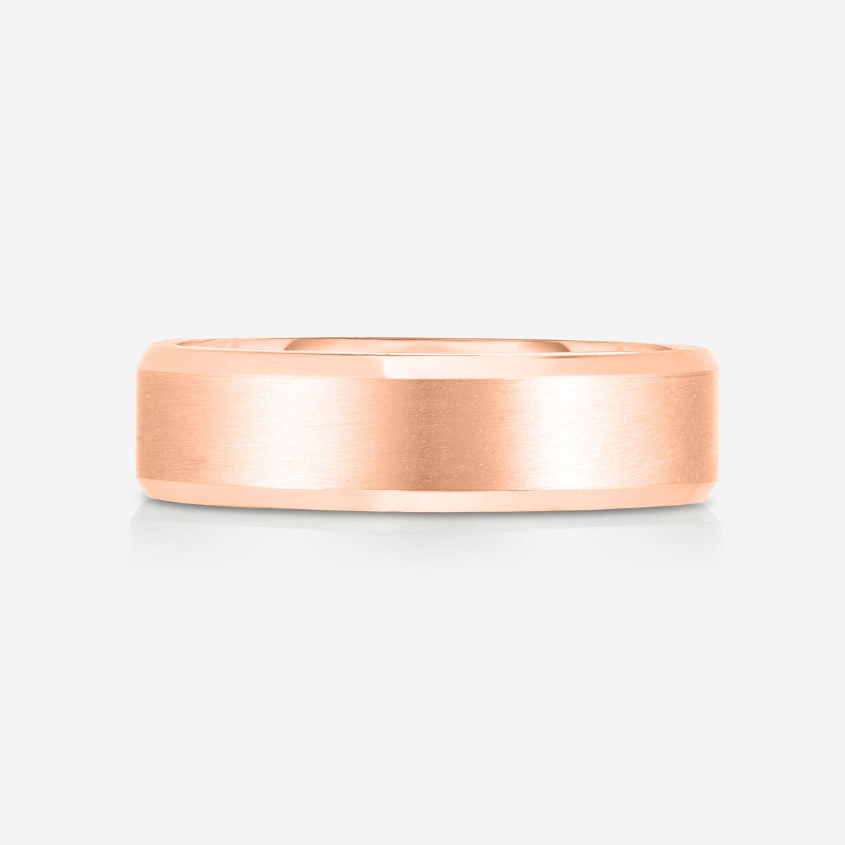 4 mm Contrast + Beveled Wedding Band
