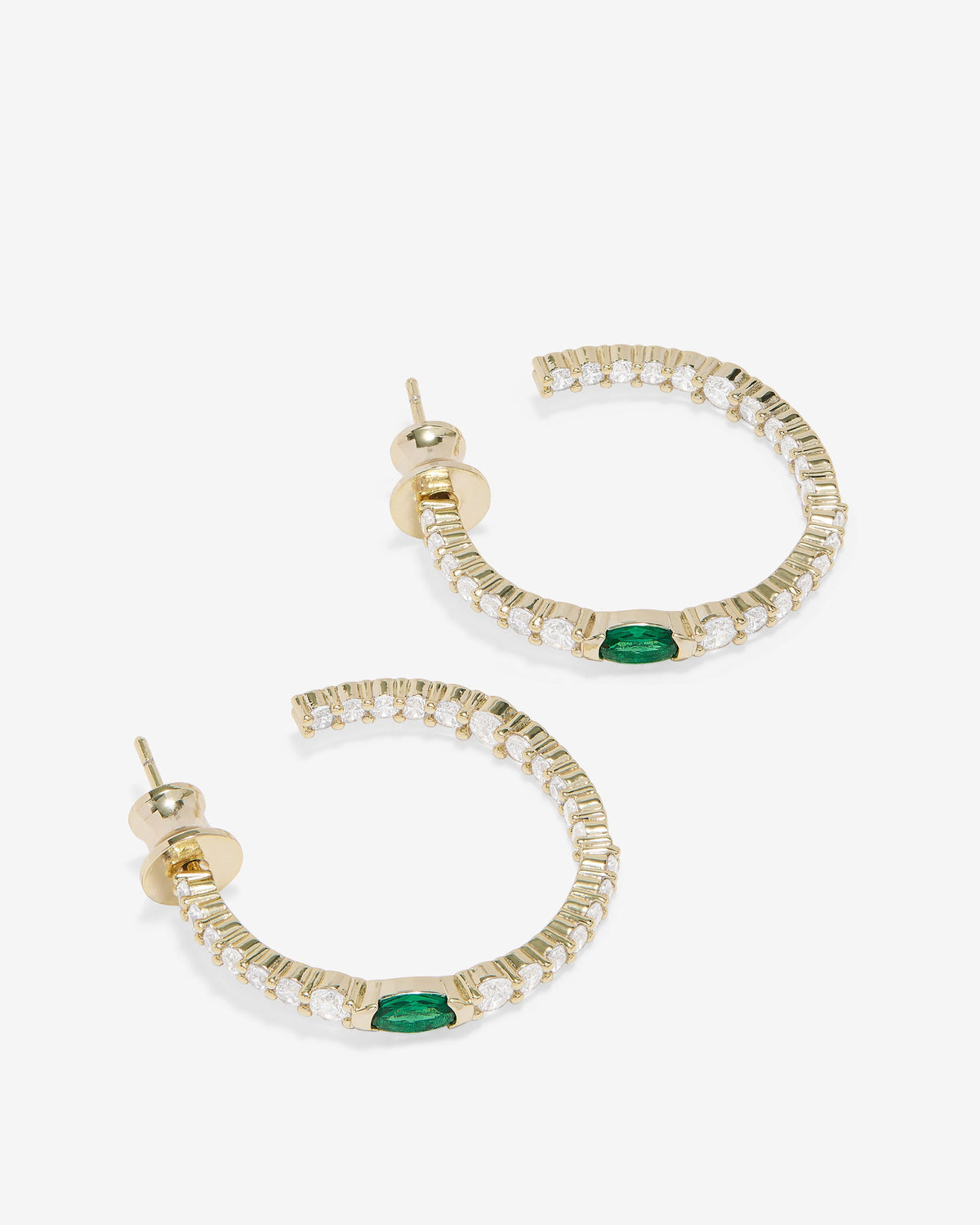 The Maven Hoops 1" - Gold|Emerald