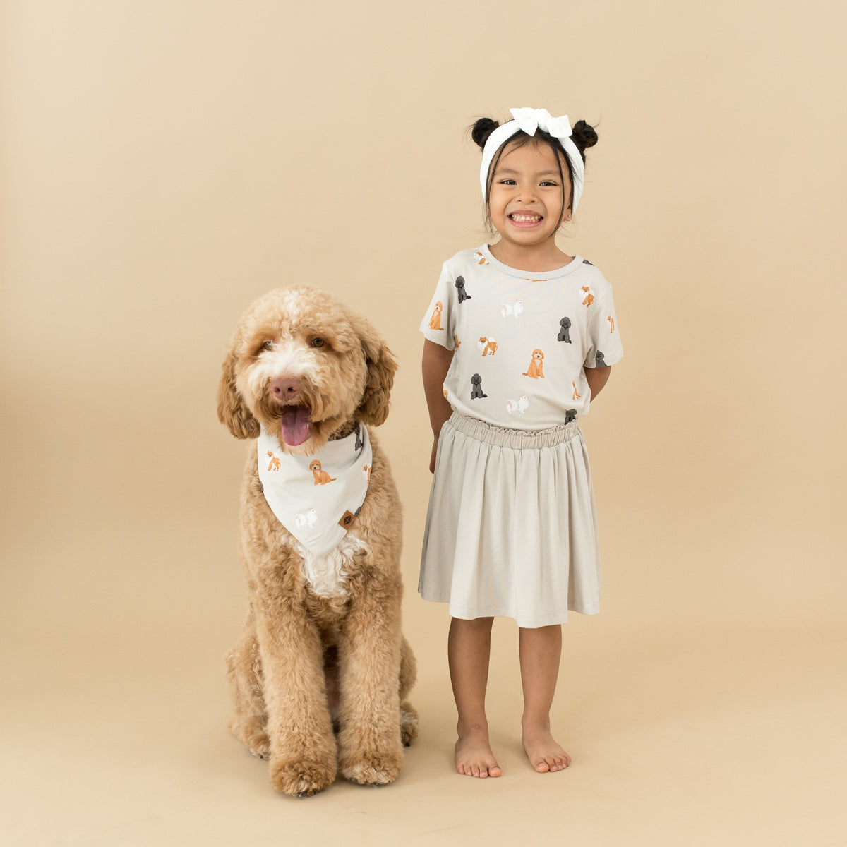 Toddler Basic Tee in Fluffy Dog