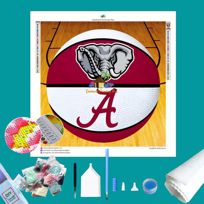 Alabama Basketball Diamond Painting