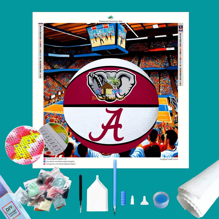 Alabama Basketball Diamond Painting