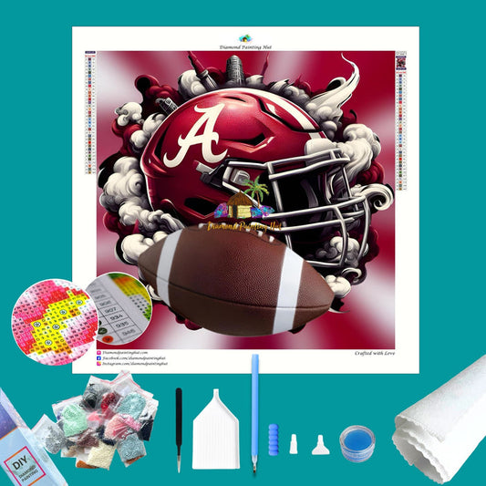 Alabama Football Helmet Diamond Painting