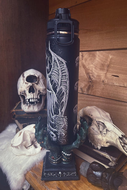 Angel of Death 24 Oz Water Bottle Tumbler