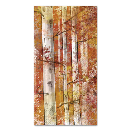 Autumn Birch Paper Guest Towels - Buffet Napkins