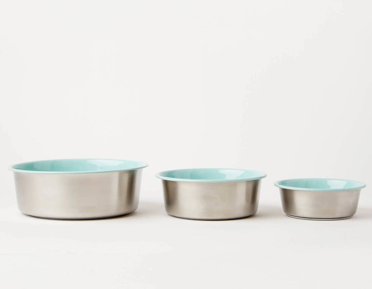 Jax & Bones Bone Slow Feeder Bowl Teal Medium