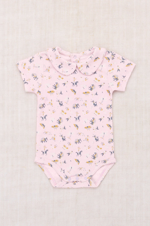 Baby Petit Collar Onesie in Aura Circus