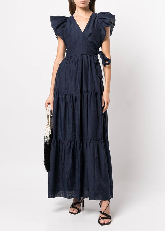 Banks Puff Sleeve Maxi Dress (MIdnight)