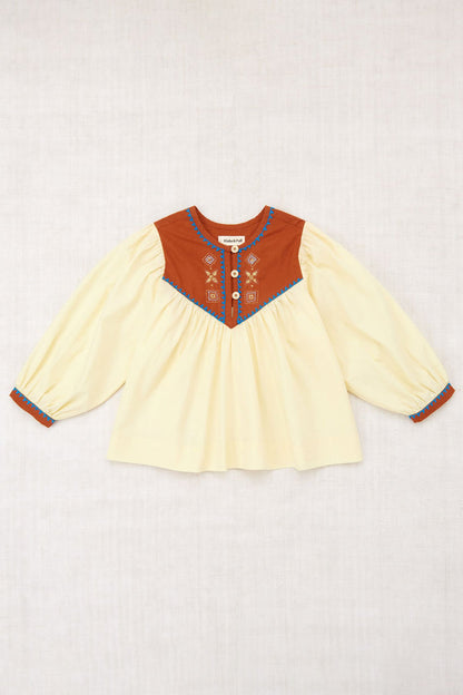 Betina Top in Raffia