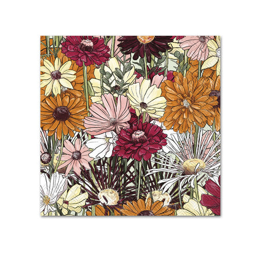 Blooming Garden Paper Beverage Napkins