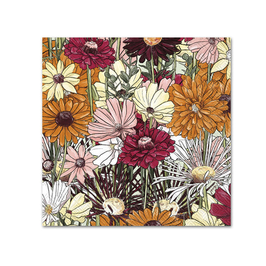Blooming Garden Paper Beverage Napkins