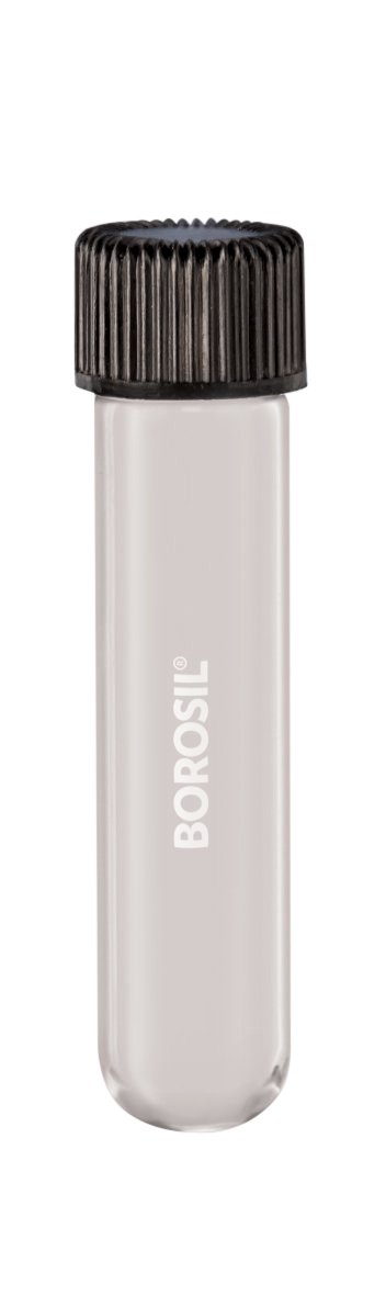 Borosil® Tubes, Culture, Round Bottom, Clear, Polytetrafluoroethylene (PTFE)-Lined Polypropylene (PP) Screw Caps, 5mL, CS/100 | img_1 | Foxx Life Sciences Global | shopfls.com