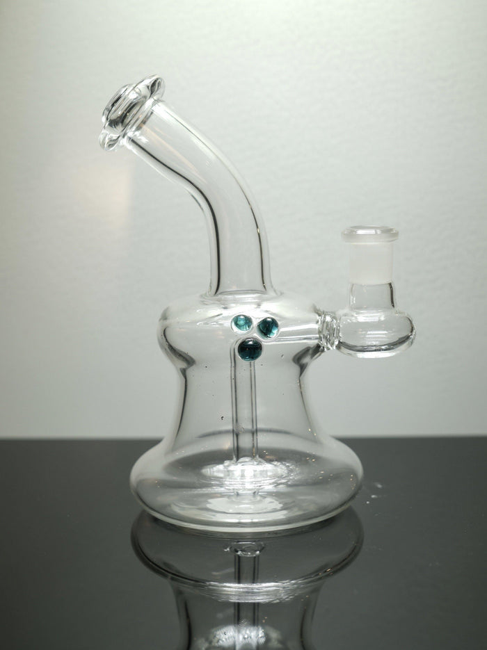 Brickyard Glass Bubble Banger Hanger, compact dab rig made from durable borosilicate glass, designed for smooth concentrate sessions with vibrant color options.