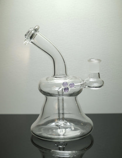 Brickyard Glass Bubble Banger Hanger, high-quality borosilicate glass dab rig engineered for optimal filtration and flavor with compatibility for quartz bangers.