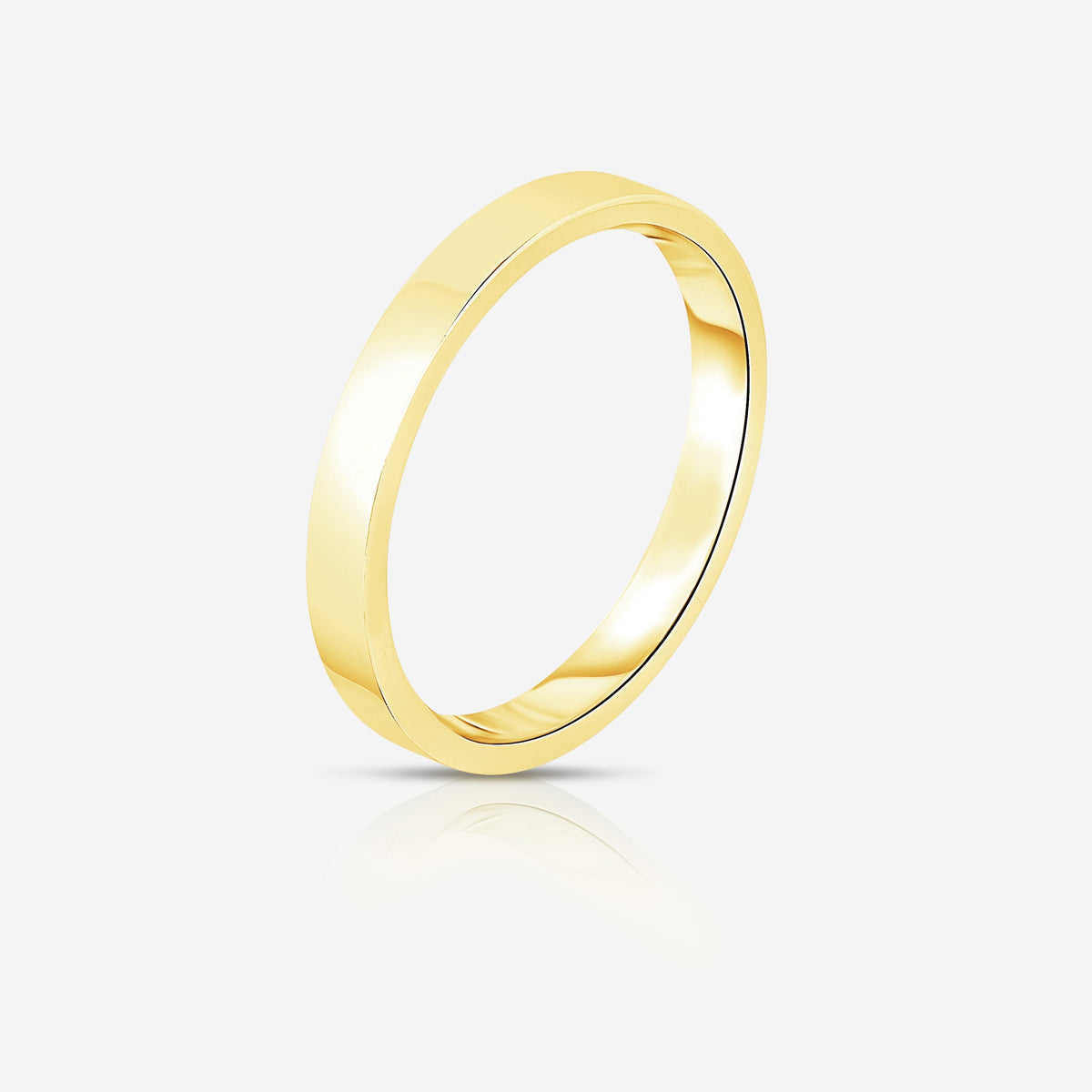 3 mm Flat Wedding Band