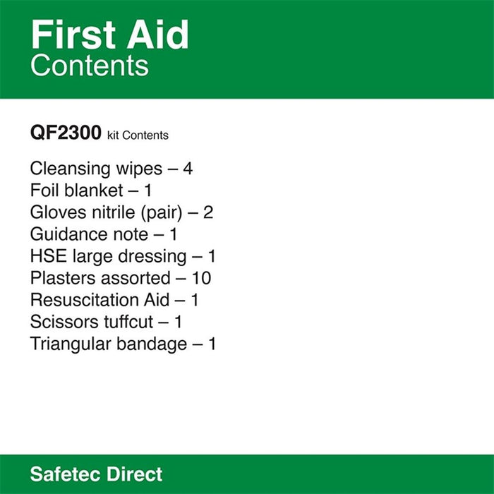 BS8599-1 Personal Issue First Aid Kit in Nylon Case