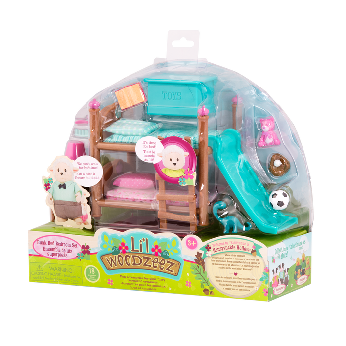 Bunkbed bedroom playset