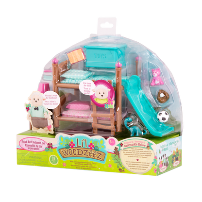 Bunkbed bedroom playset
