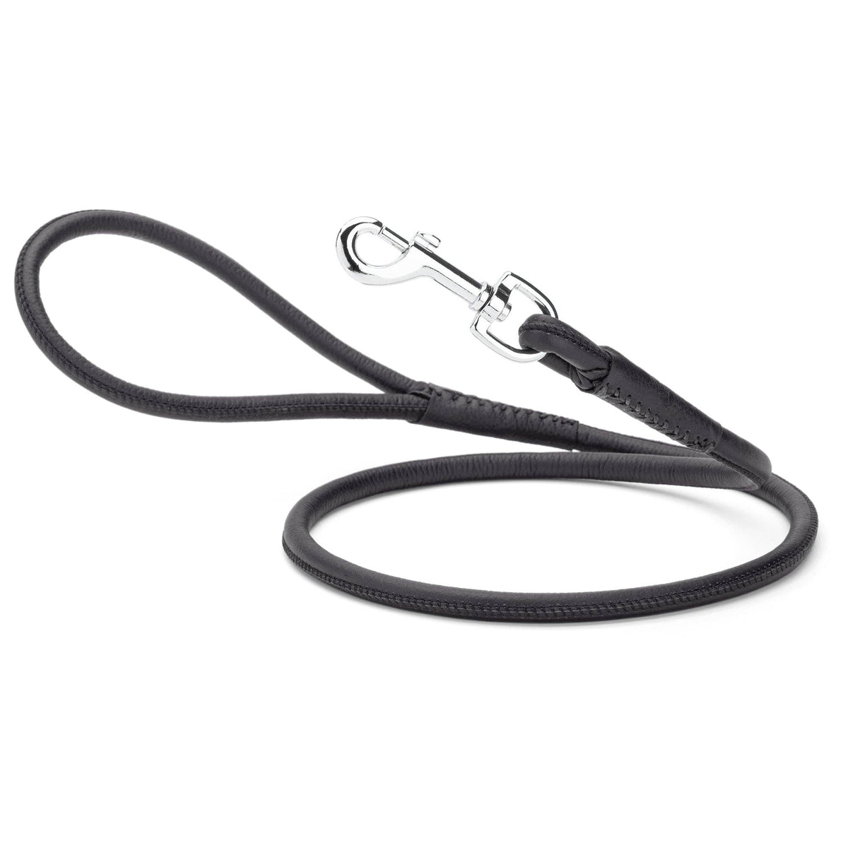Dogline - Soft Leather Round Lead