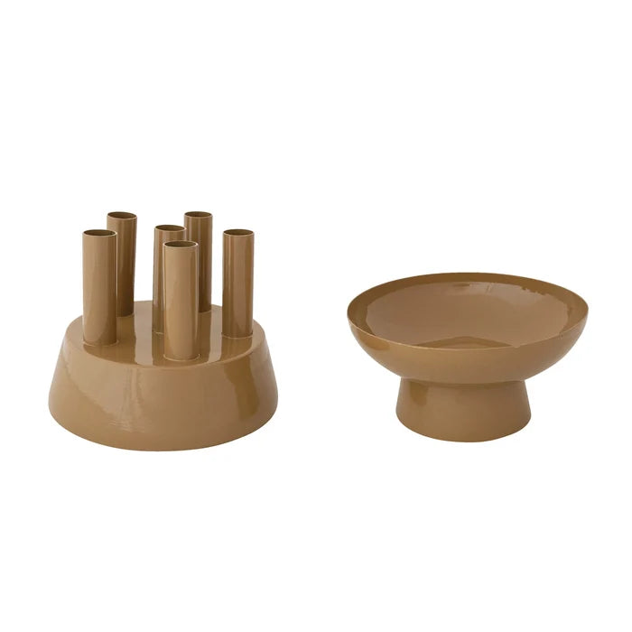 Camel Multi-Stem Vase