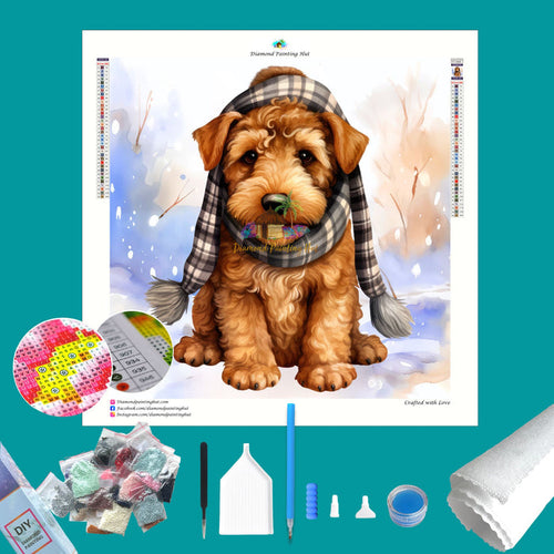 Cardigan Welsh Corgi  Winter Diamond Painting