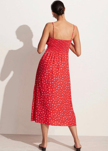 Carioca Midi Dress (Sunset Floral Print)