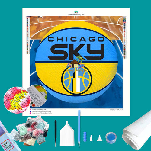 Chicago Sky WNBA Diamond Painting