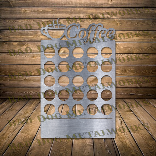 Coffee DIY K-Cup Holder - Dxf and Svg