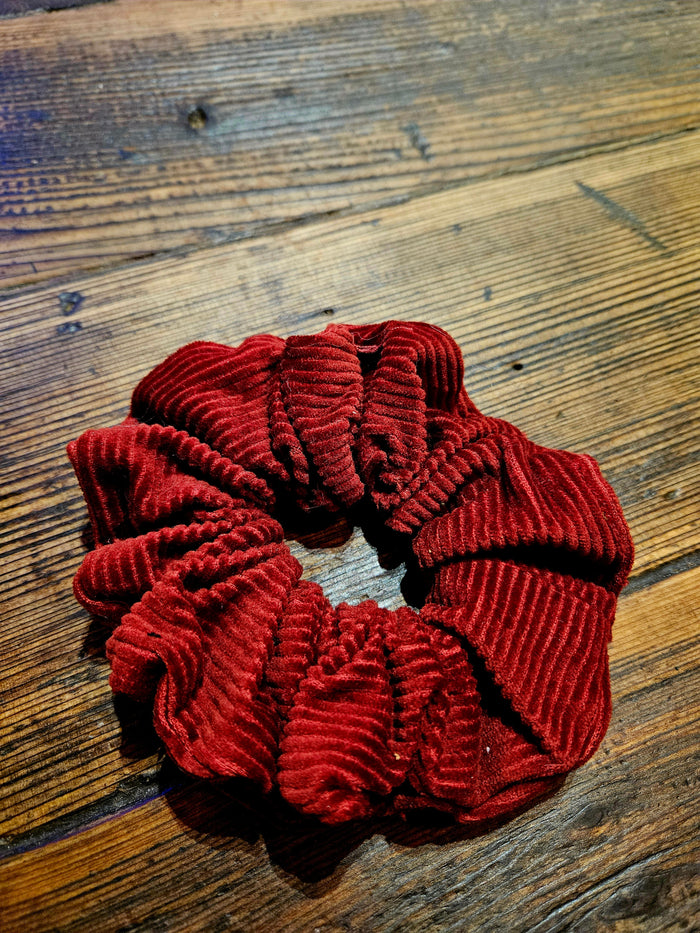 Corduroy Scrunchie Orange