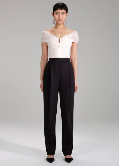 Cream Chiffon Top (White)