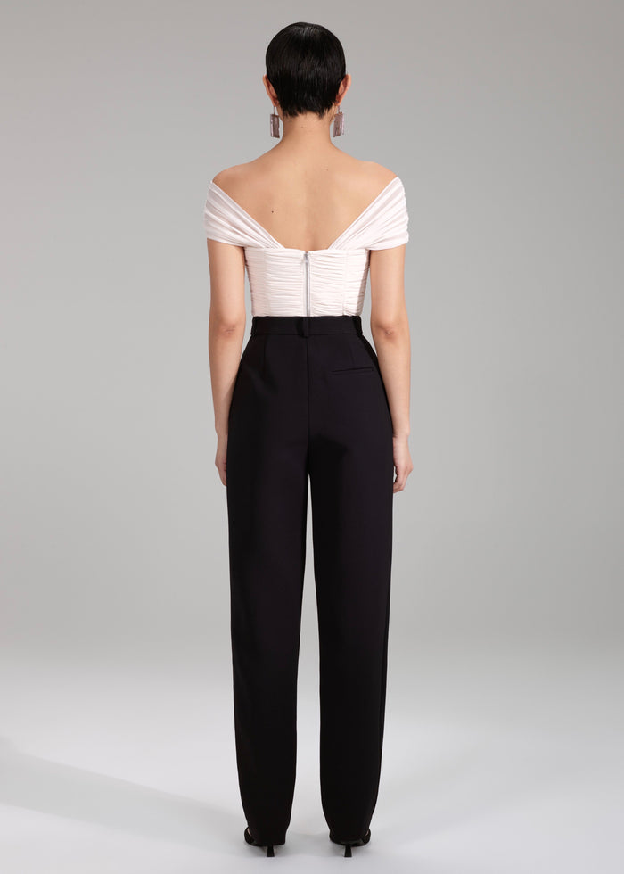 Cream Chiffon Top (White)