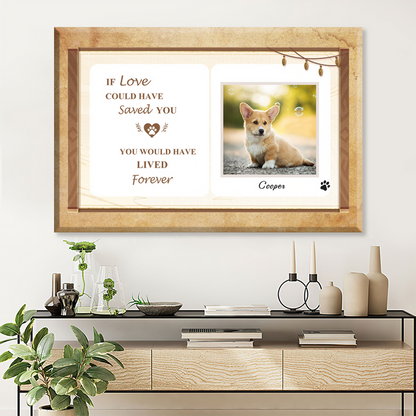 Custom Photo - Always On My Mind Forever In My Heart - Gift For Pet Lover - Personalized Custom Canvas