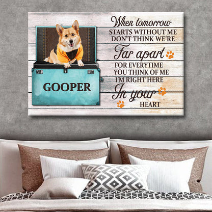 Custom Photo - If Love Could Have Saved You You Would Have Lived Forever  - Personalized Custom Canvas - Pet Canvas