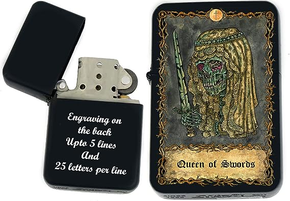 Custom Tarot Card Lighter (Queen of Swords)