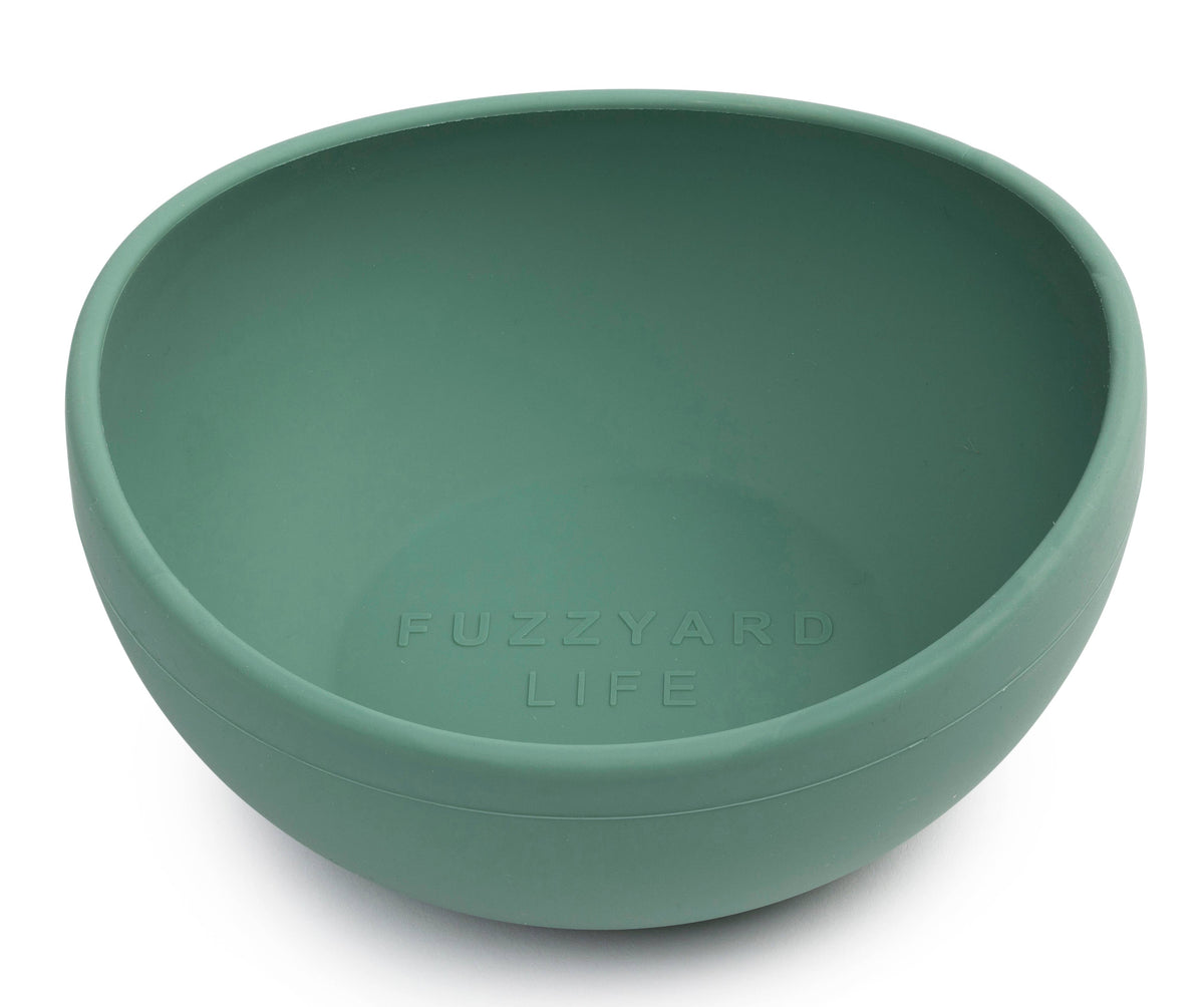 FuzzYard Life Silicone Bowl - Myrtle Green S