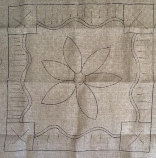 Daisy Chain Bonnet Topper Stool Pattern