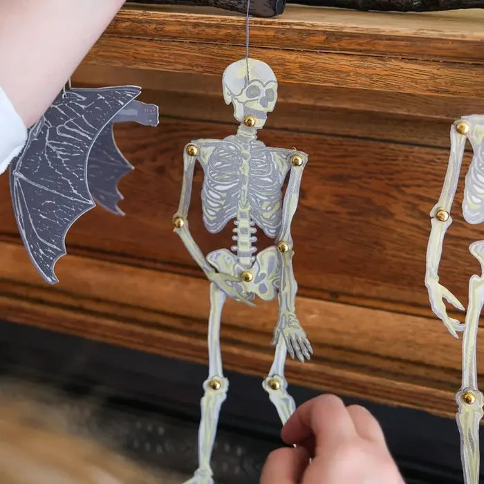 Dancing Skeletons Paper Ornaments