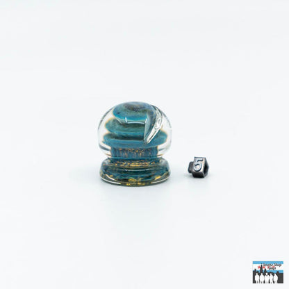 Channel-Cut Airflow Caps: Deschutes River Sphere, Colorful Glass, Handcrafted Excellence, High-Quality Glass, Durability, Efficient Design, Improves Concentrate Vaporization, Universal Fit, Compatible with Most Quartz Bangers and Rigs, Vibrant Assorted Colors, Enhance Your Rig's Look, Easy Maintenance, Simple to Clean, Long-Term Performance.