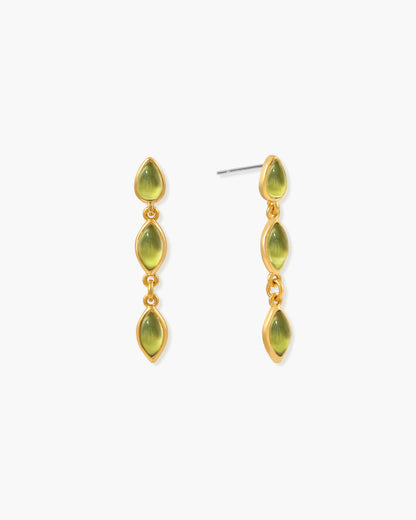 Olive Marquise Earrings in Silver