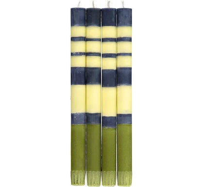 ABSTRACT Striped Olive, Indigo & Jasmine