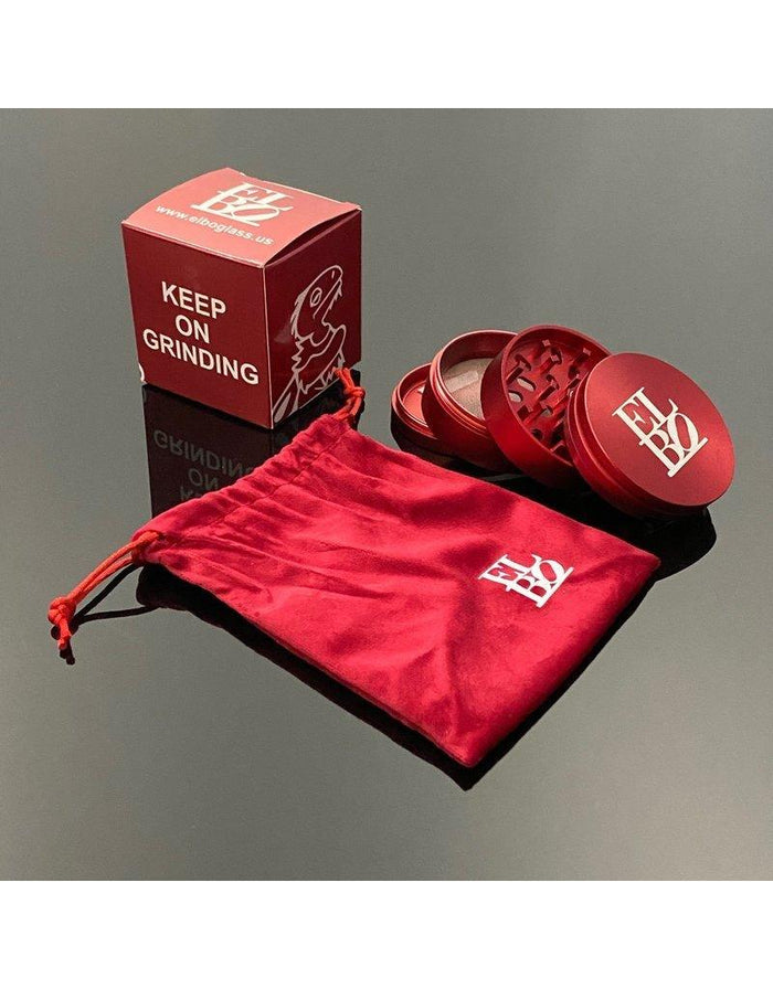 Durable Glass Grinder Colors: Elbo, Large Size, Assorted Colors, Sharp Teeth, Lightweight, Easy to Use